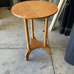 Wood Side Table