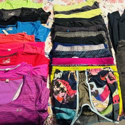 16 Shirts xs/s 13 Shorts xs/s 2 Sweat Pants Xs 