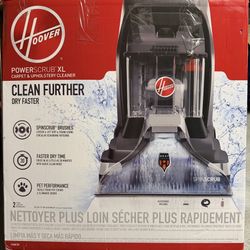 Hoover PowerScrub XL Carpet & Upholstery Cleaner – SpinScrub Brushes, Open Box (Never Used)