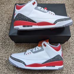 Air Jordan 3 Fire Red Size 11M,11.5M And 13M