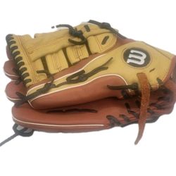 Wilson A500 Advantage 12.5" Brown Baseballs Leather Glove Right Hand Throw EUC