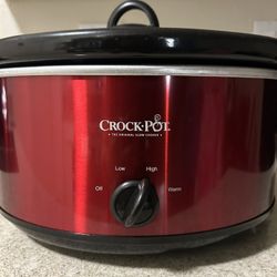 CrockPot 7 Quart Food Slow Cooker, Red