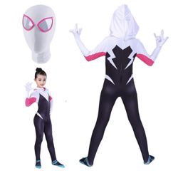Girls Gwen Halloween Bodysuit Jumpsuit Costume 