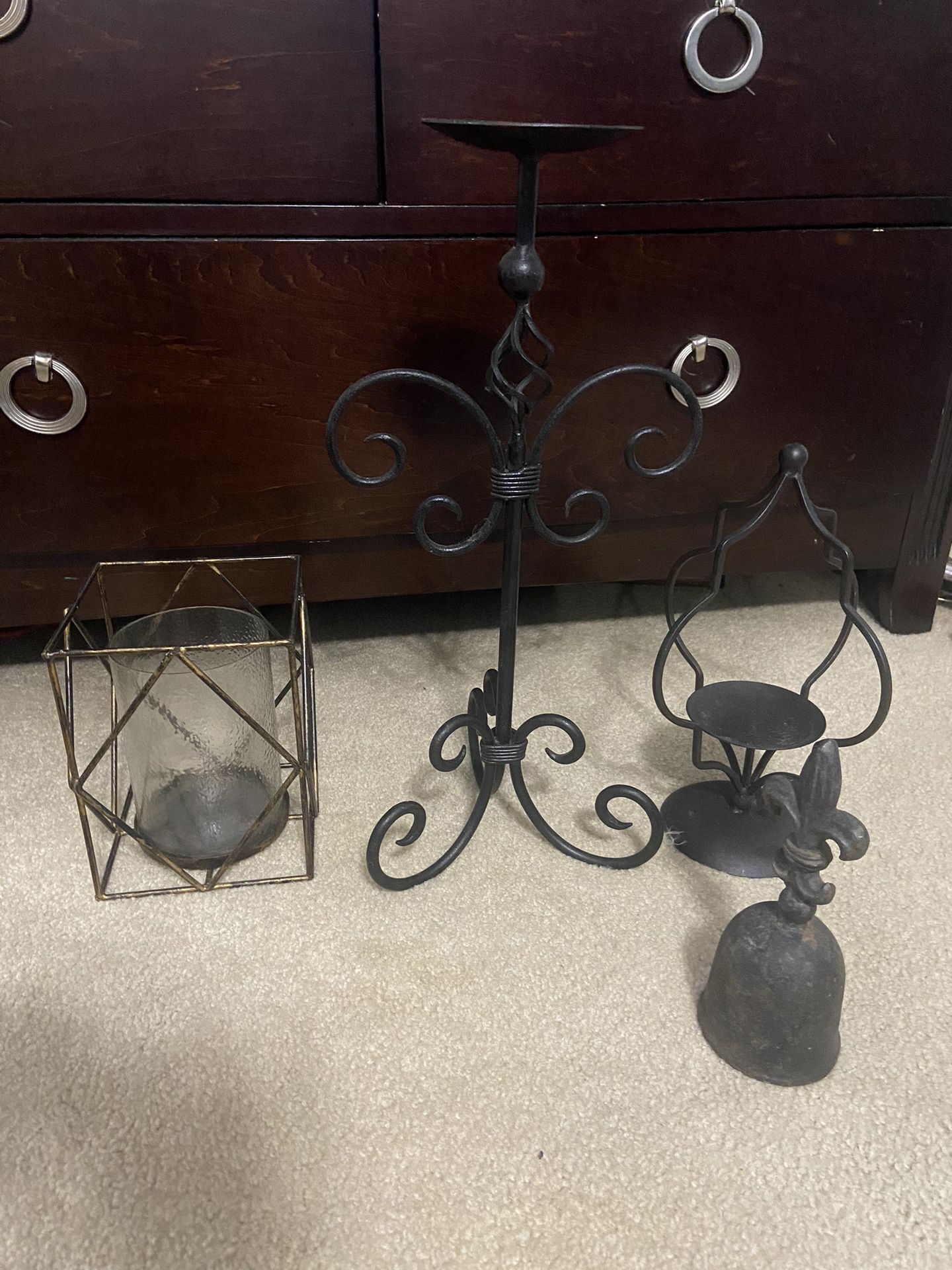Candle Holders And Bell
