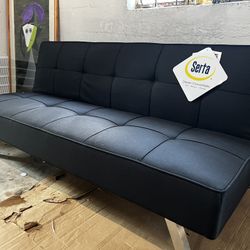 New Beautiful Black Multifunctional Futon By Serta ✅ Only $39 To Finance ✅