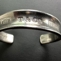 Tiffany & Co. 1837 Vintage 1997 Cuff Bracelet 925 Sterling Silver