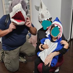 Shark Costumes For Group Of 3