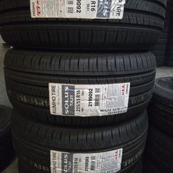 (4) 235/55r16 Kumho Tires 235 55 16 Inch