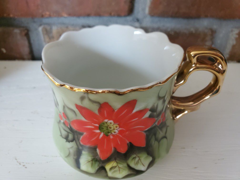 Antique Lefton China Holiday Cup
