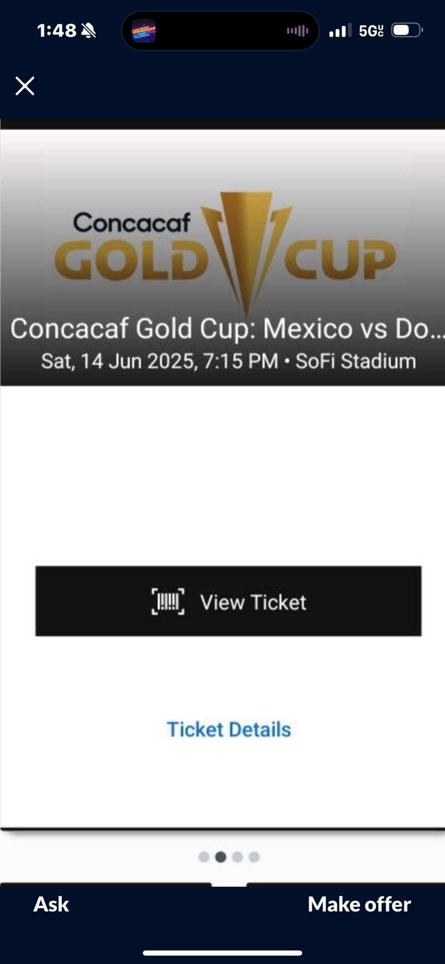 2 Tickets For Sale