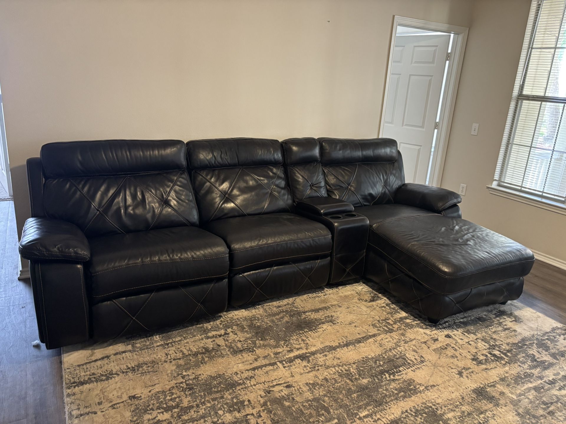 Black Leather Couch
