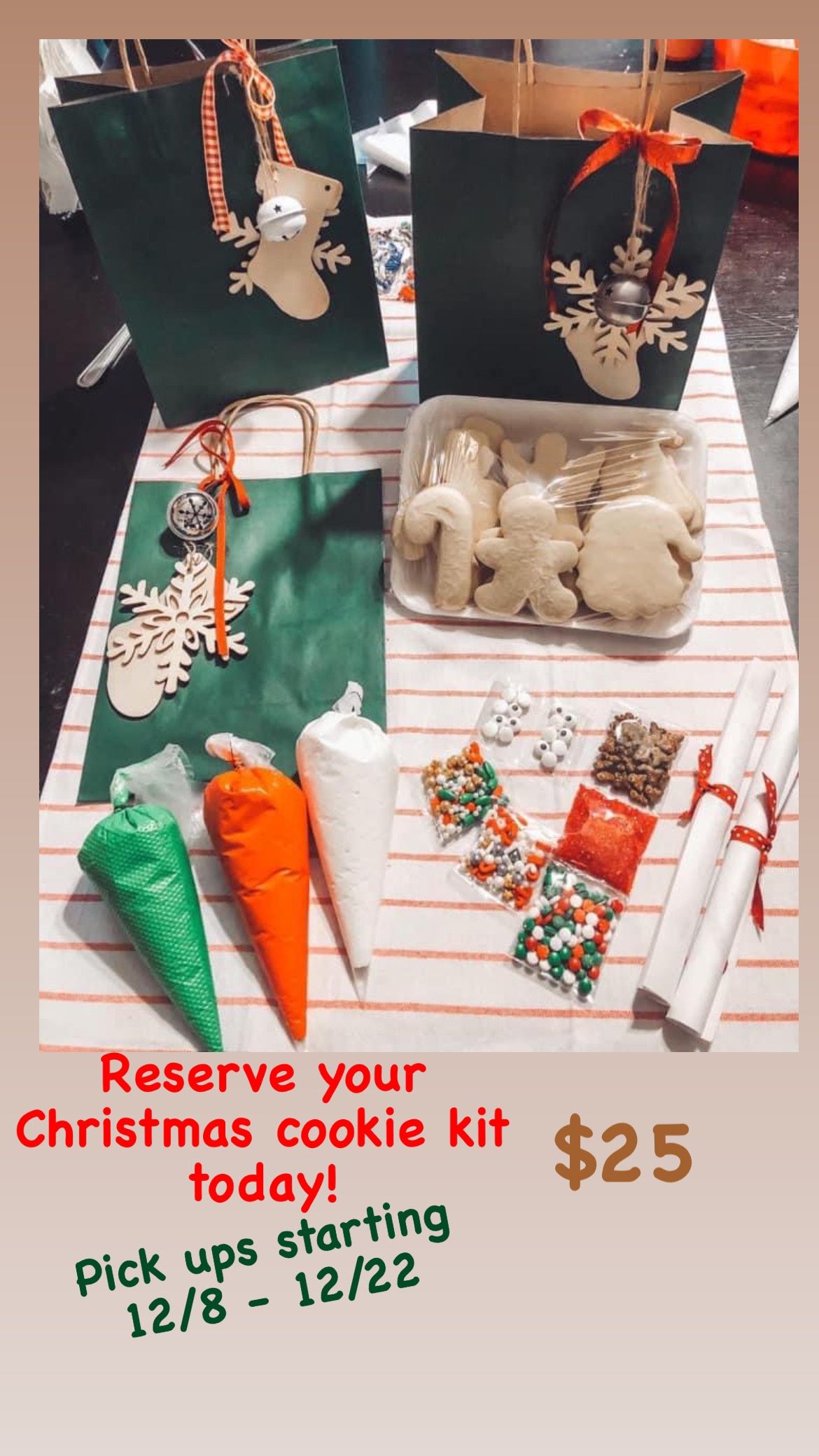 DIY Christmas Cookie Decorating Kits