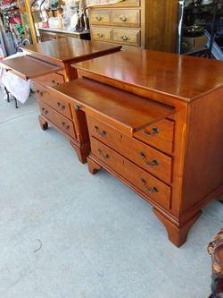 Wood  Bedside Tables with key