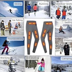  Heated thermal pants for women USB Charge