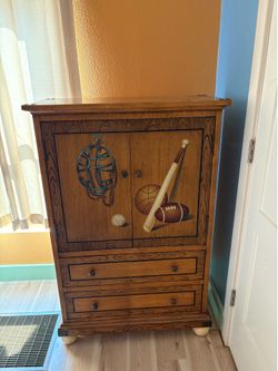 Boys sport themed dresser