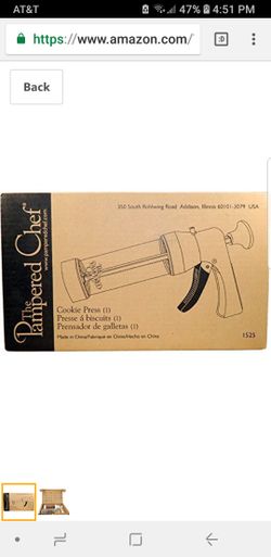 BRAND NEW The Pampered Chef Cookie Press 1525 16 Disks