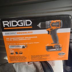 Rigid 18v Subcompact Brushless Drill/driver