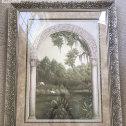 Picture , Silver Frame   