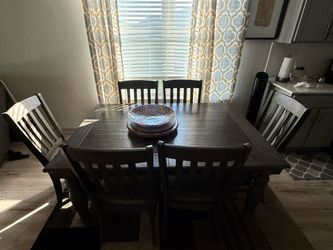 6 seater table with chair