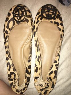 AUDREY BROOKE LEOPARD BALLET FLATS