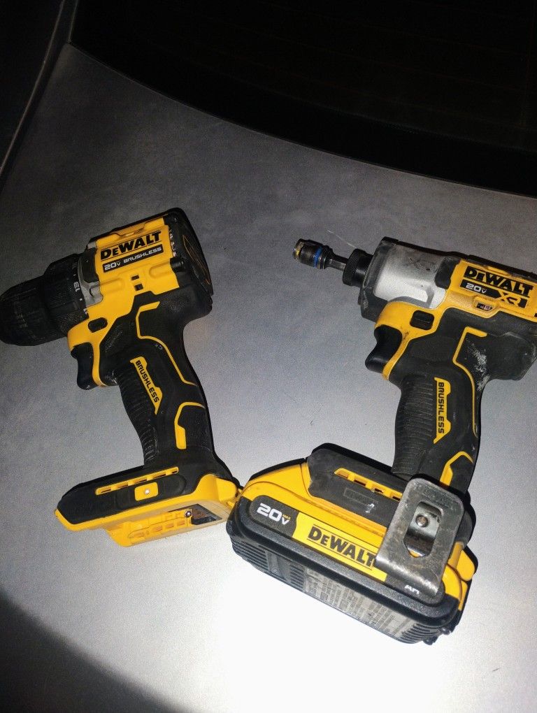 DeWalt 20v Impact Xr 3 Speed And Regular Drill 