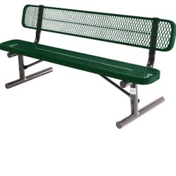 Coated Outdoor Bench