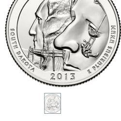 2013 Mount Rushmore Natl. Memorial Quarter, P Mint
