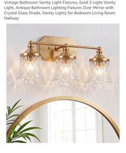 Vintage Bathroom Vanity Light Fixtures