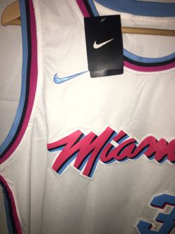 Nike NBA Dwyane Wade Miami Heat City Edition Swingman Jersey White