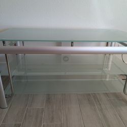 TV Stand Entertainment Center, Glass