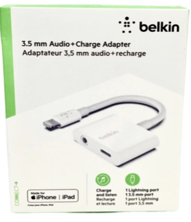 Belkin 3.5 Mm Audio & Charger Adapter 