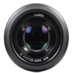 Panasonic LUMIX G Lens, 25mm, F1.7 ASPH, Mirrorless Micro Four Thirds, H-H025K (