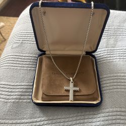 David Yurman silver chevron necklace