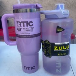 RTIC 40 oz Ceramic Lined Road Trip Tumbler, Leak-Resistant