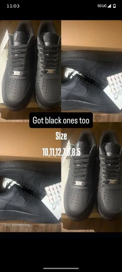 Black Air Force ones