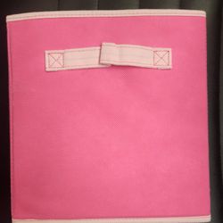 Pink Fabric Storage Bins $20 For 6 Bins