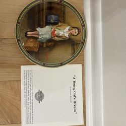 Norman Rockwell Plate, A Young Girls Dream
