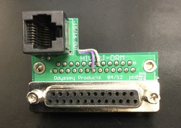 Odyssey HIVIRJ-DRM 25 Pin Adapter
