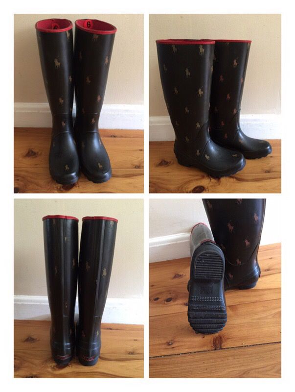 Polo women's rain boots, size 6