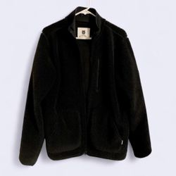 Burton Men’s Full-Zip Fleece Jacket In Black Color (MEDIUM SIZE)