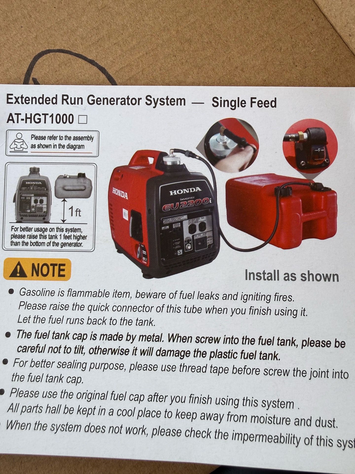 Extended run generator system