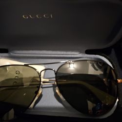 Aviator Gucci Men Sunglasses Authentic
