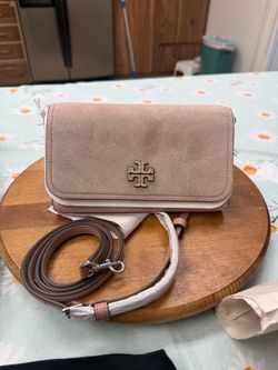 Tory Burch crossbody suede pink