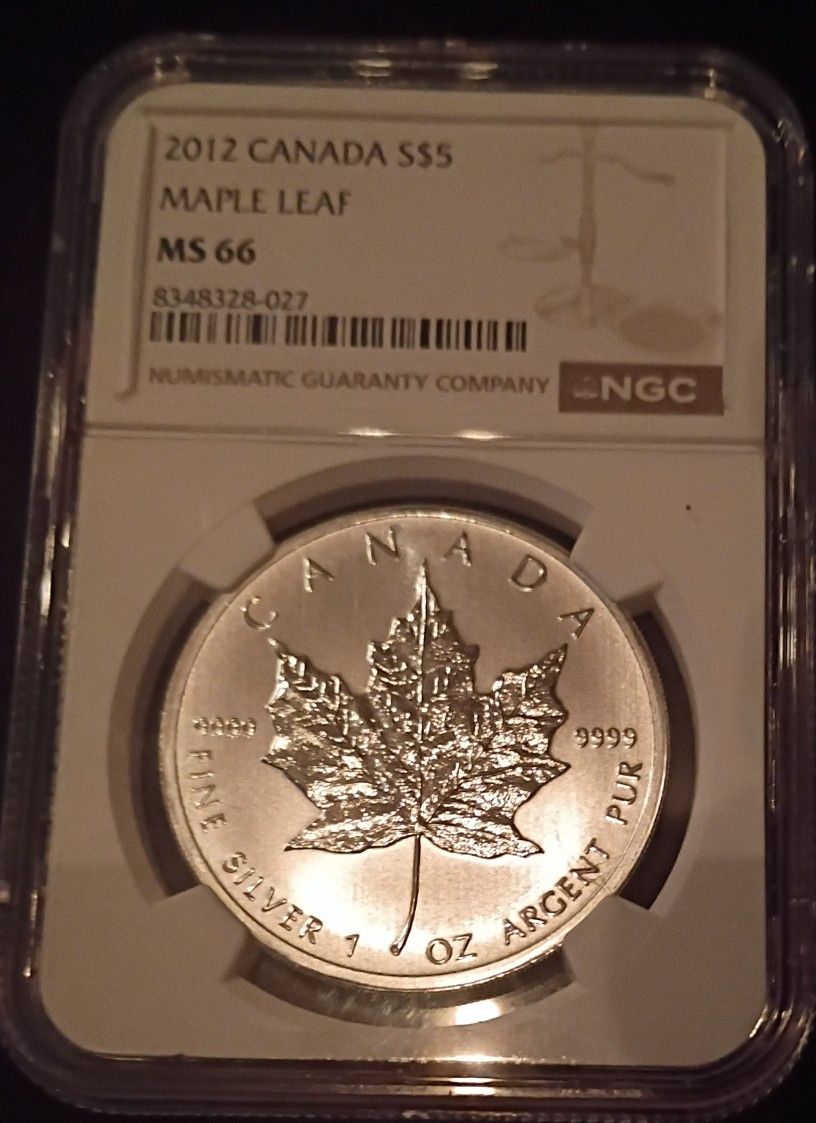 Ms 66 5 Dollar Canadian Maple Leaf