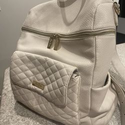 Luli Bebe Monaco Diaper Bag (pearl white)