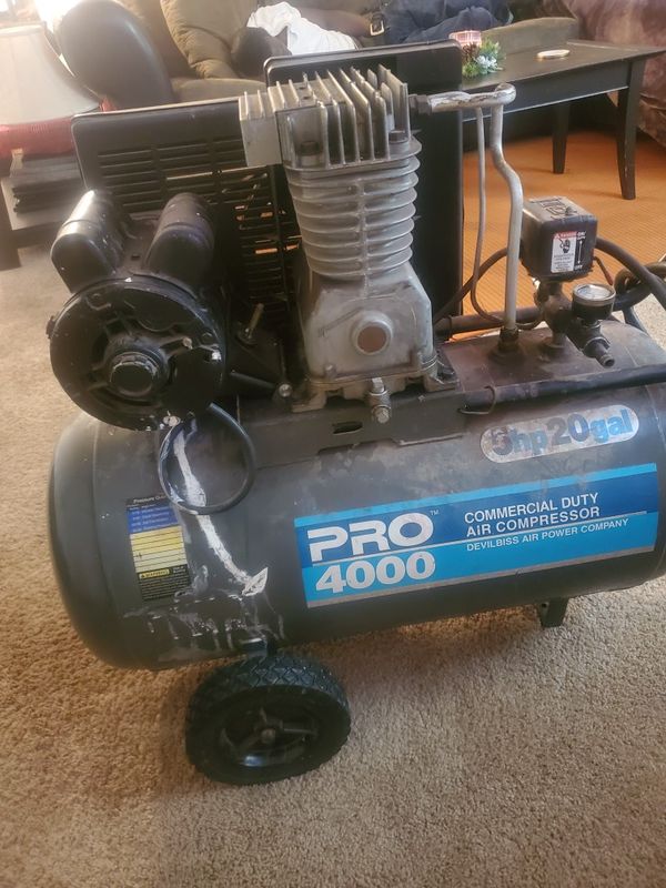 Devilbiss Pro 4000 Air compressor (5hp 20gal) for Sale in Kent, WA