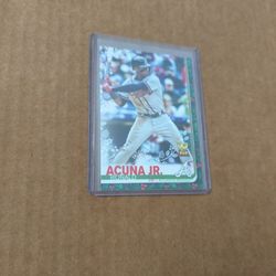 2019 Topps Holiday Ronald Acuna Jr Rookie Cup 
