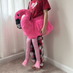 Pink Flamingo Plush Costume. One size