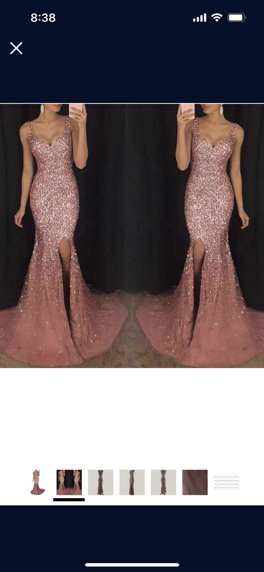 Rose Gold Champagne Gown