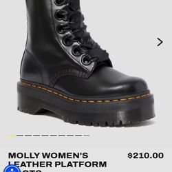 Womens Dr. Martens Platform Boots Sz 9